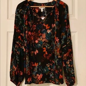 NWT - Vintage America Long-sleeve Blouse